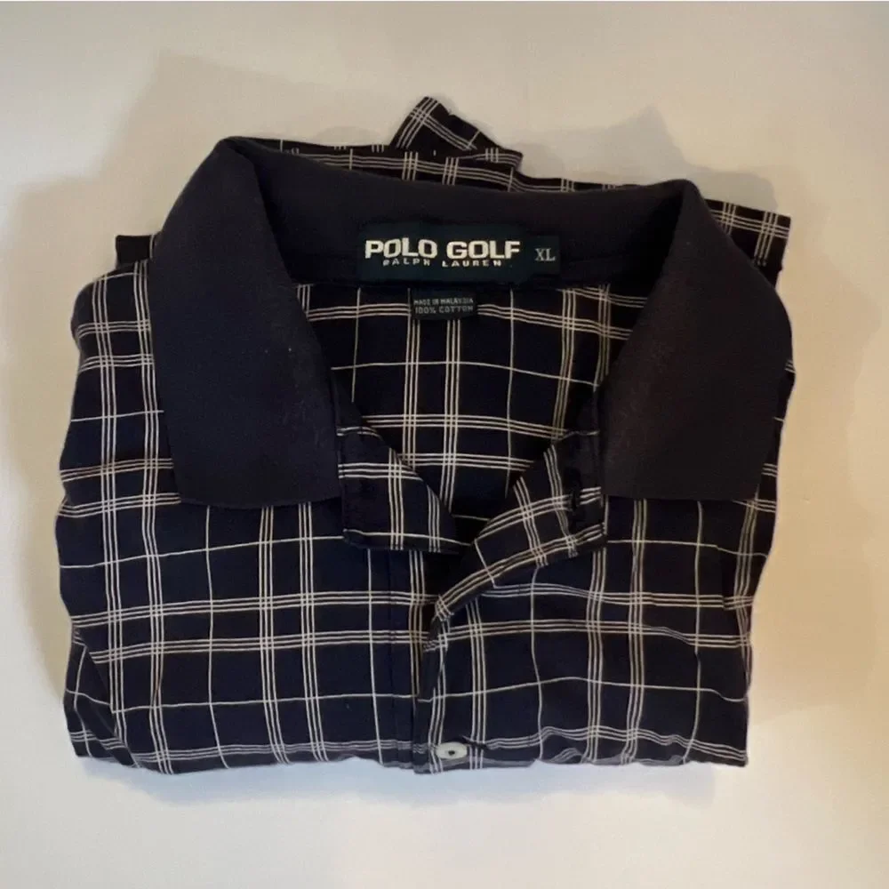 Polo Short Sleeve Men’s Shirt Navy & White